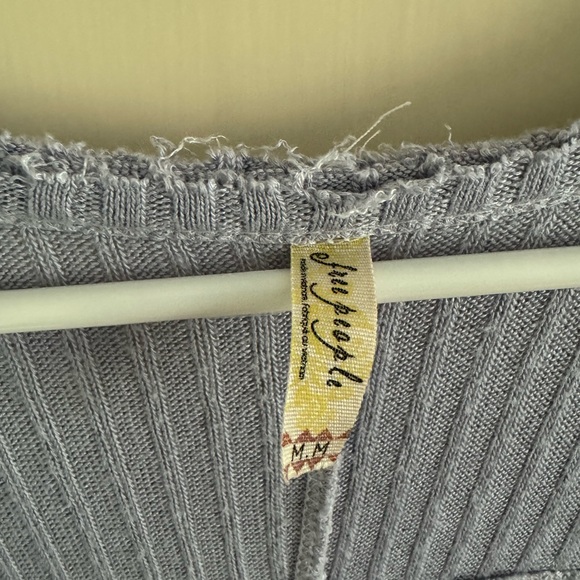 Free People Lavender Long Sleeve Top, Size M - Picture 3 of 5